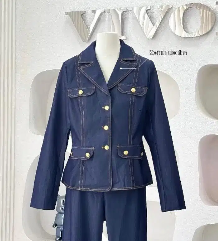 Blazer Jaket Jeans Vivorie