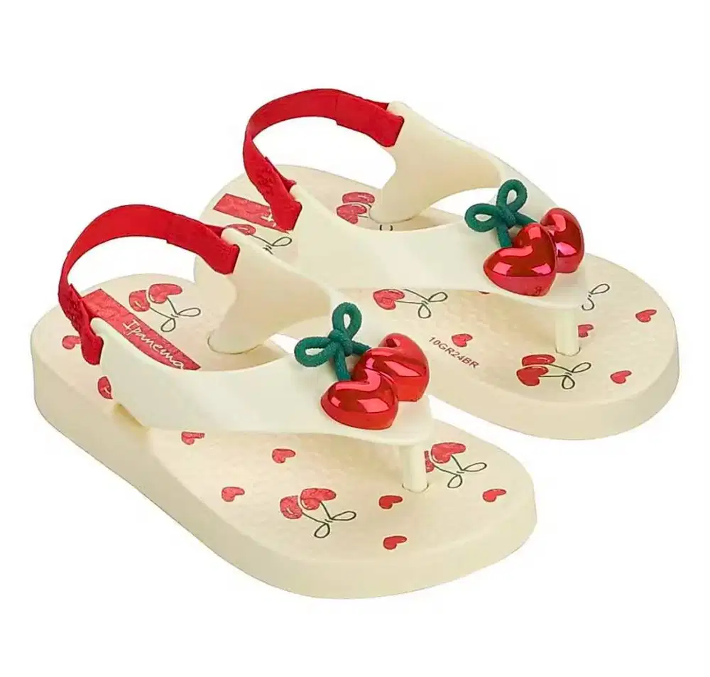 Jual Sendal Impanema belle baby beige/red