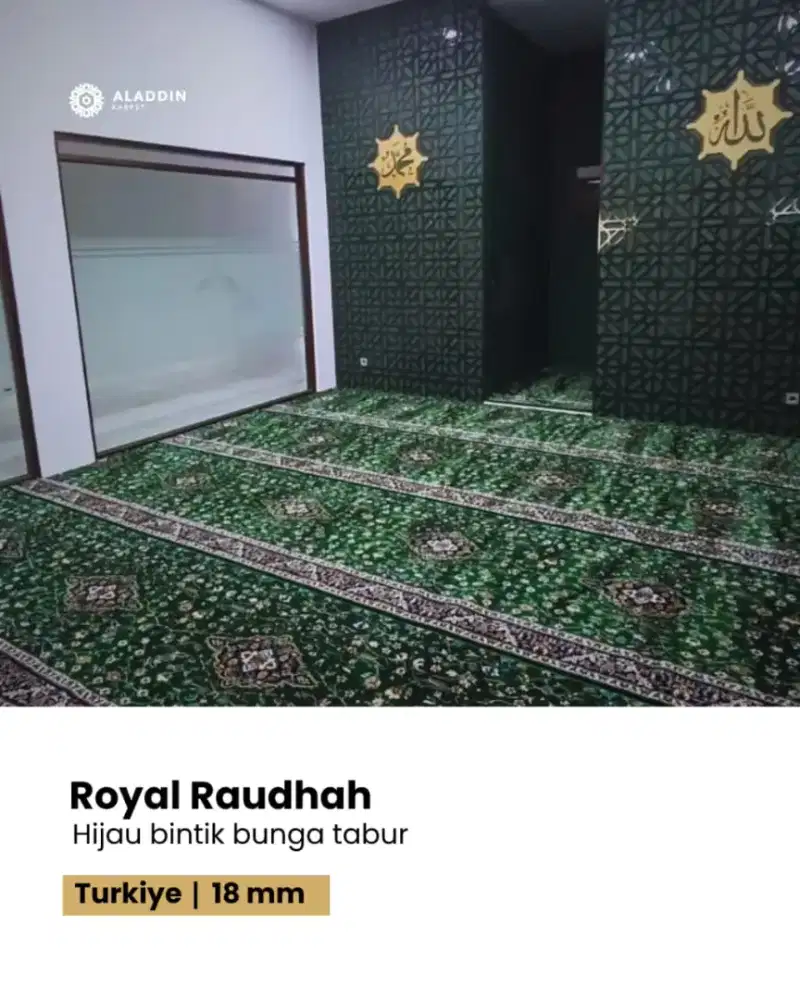 Karpet Masjid Impor Murah langsung dari Gudangnya Tipe Royal Raudah