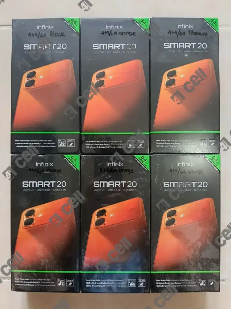 Infinix smart 20 ram 4+4/64 100% baru Termurah