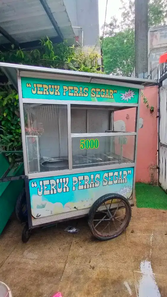 Gerobak Es jeruk peras