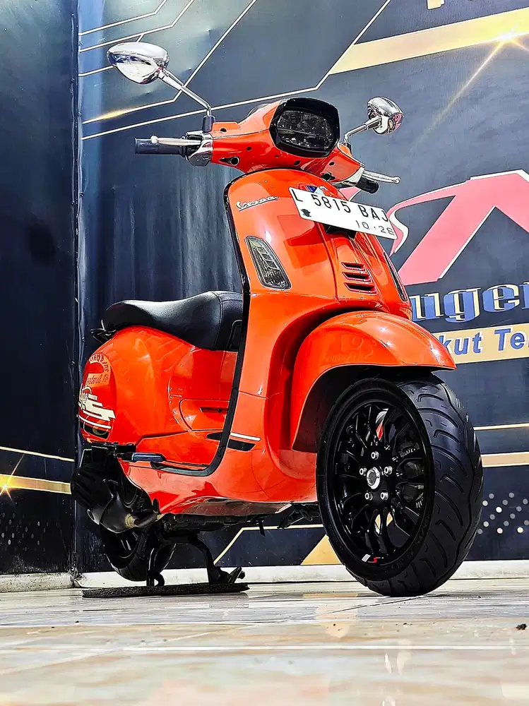 Piaggio sprint S abs 150cc orange gaya bergensi.Anugerah motor rungkut