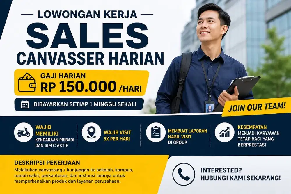 SALES CANVASSER HARIAN