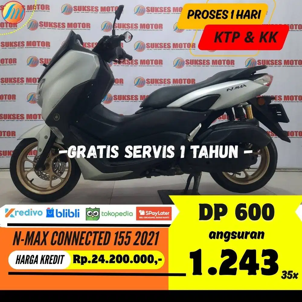YAMAHA NMAX CONNECTED 155 2021 KREDIT DP HANYA 600RIBU ANGSURAN RINGAN