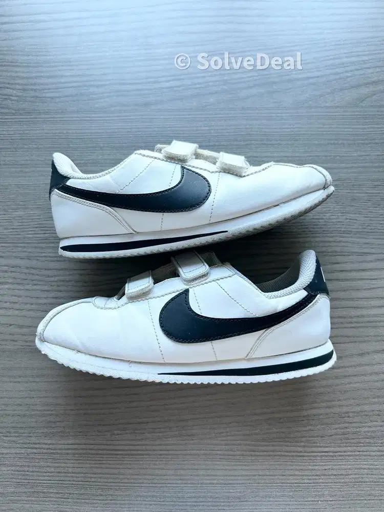 Sepatu Nike Cortez Basic White Black Sepatu Sneakers Casual