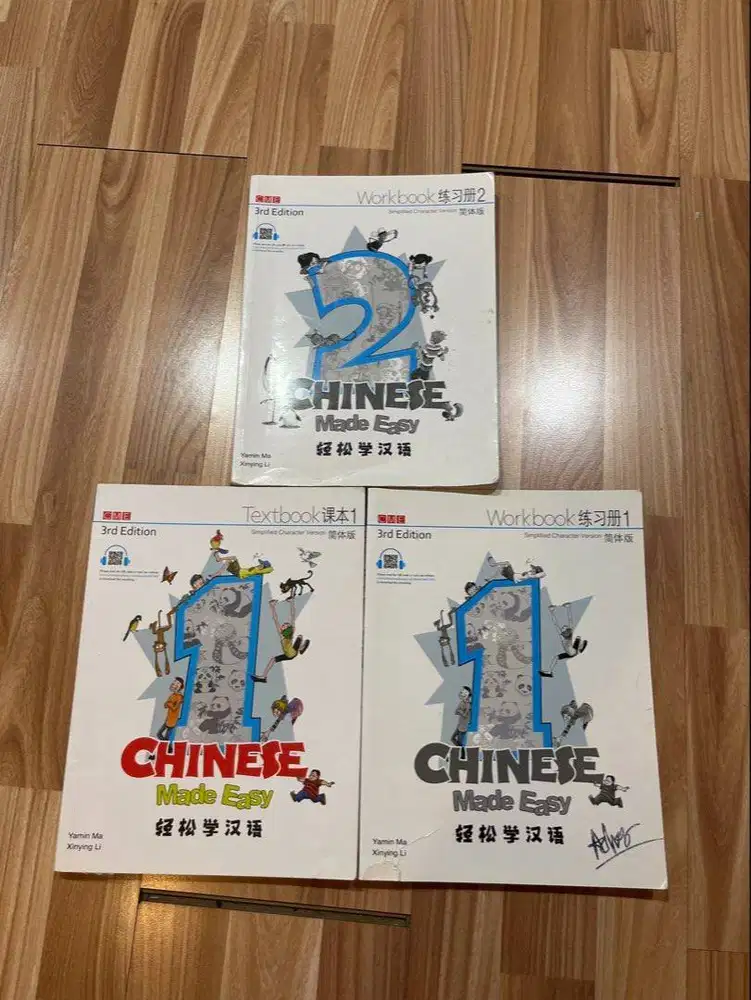 CHINESE MADE EASY 1&2 TEXTBOOK&WORBOOK