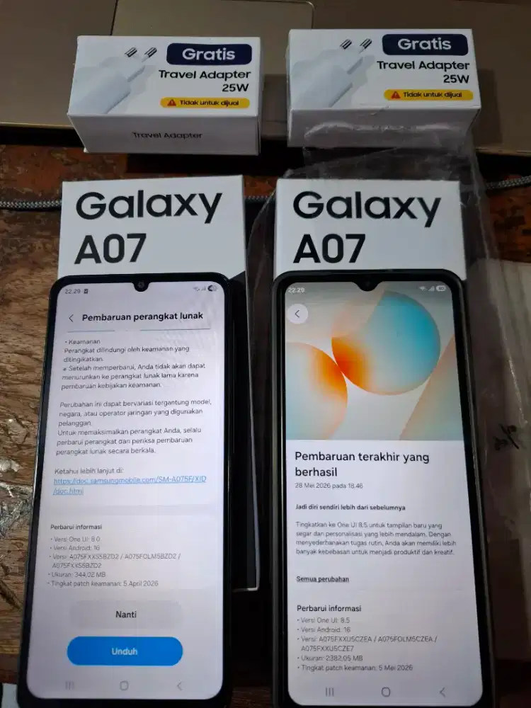 Samsung a07 Ram 4+4/64 baru cuma buka kotak aja buat dites