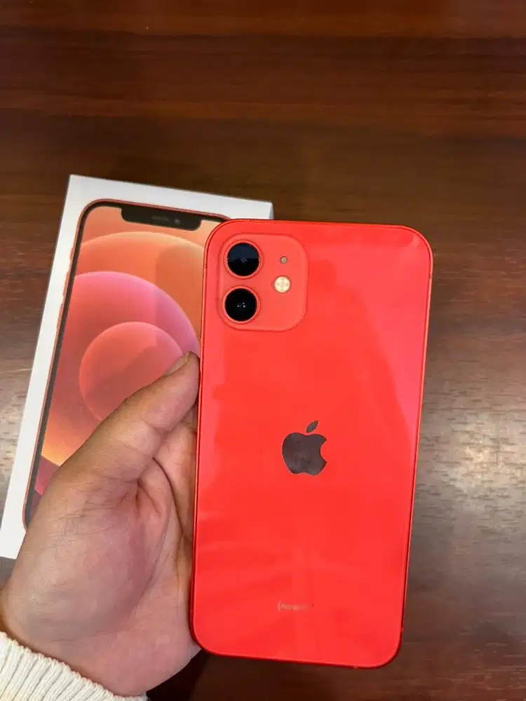 iPhone 12 128GB Red iBox BH 100% Lengkap