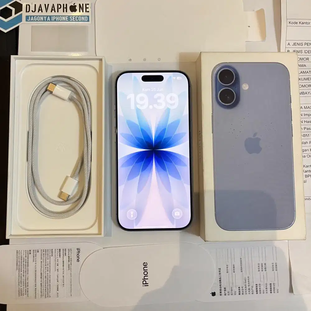 iPhone 17 Mist Blue 256GB Dual Sim Fisik Garansi 27 September 2026