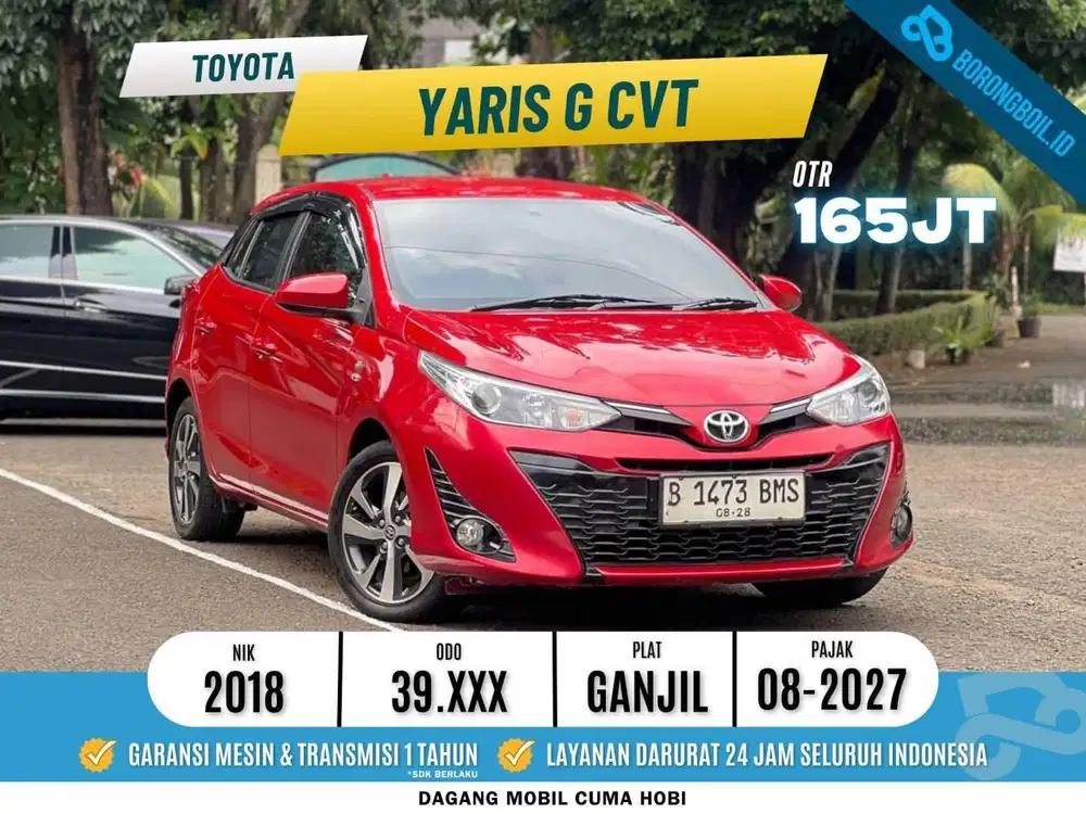 LOW KM [39rb] YARIS G CVT 2018 SIAP PAKAI