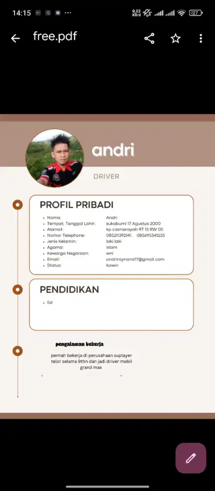 Cari pekerjaan driver