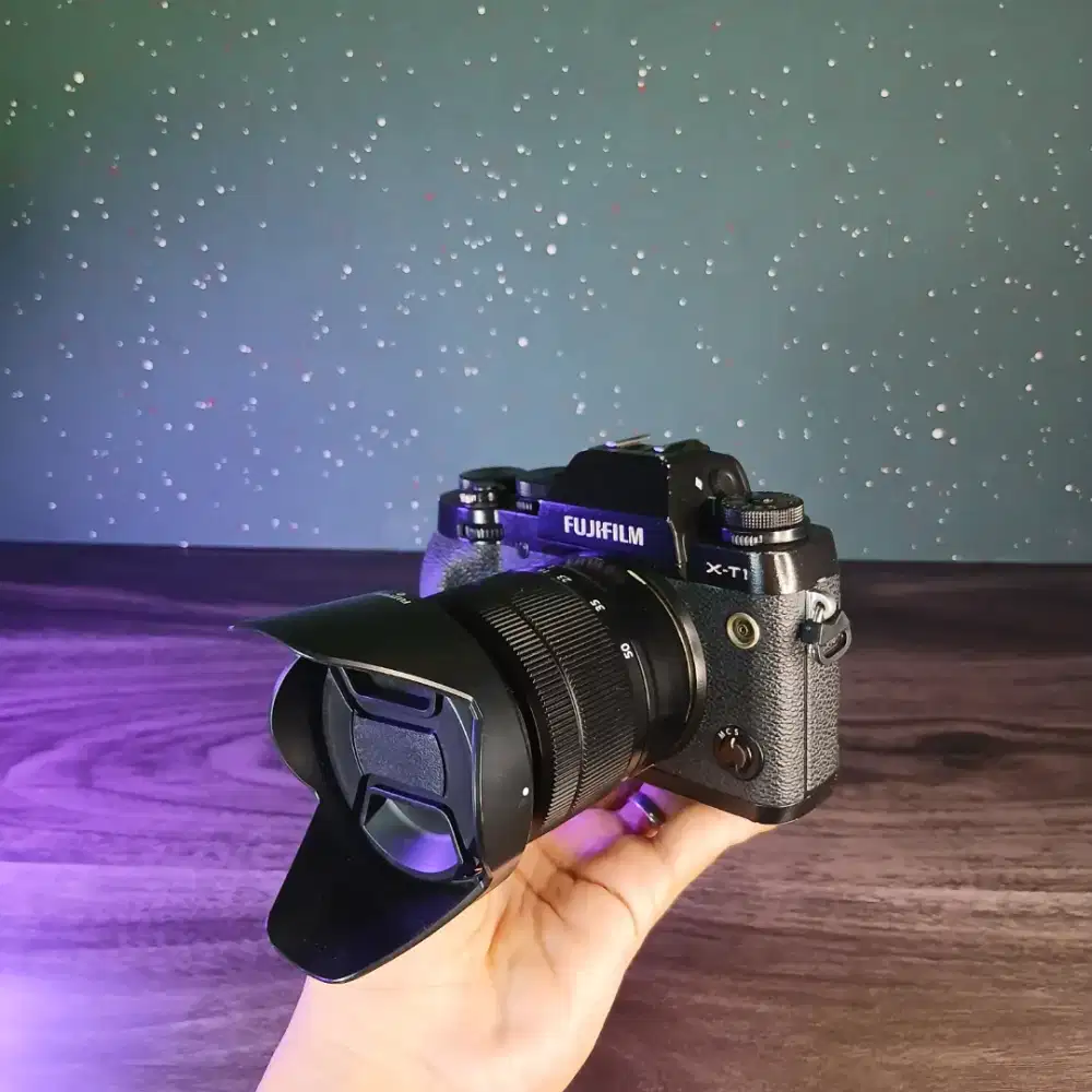 FUJIFILM X-T1 KIT BLACK FULLSETBOX SIAP PAKAI