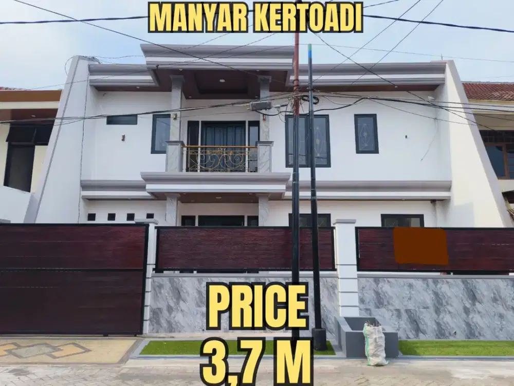 ‼BARU RENOVASI‼RUMAH MODERN MEWAH MANYAR KERTOADI. DEKAT MERR, ITS, KERTAJAYA, DHARMAHUSADA, GALAXY ARAYA, KLAMPIS, Dsb