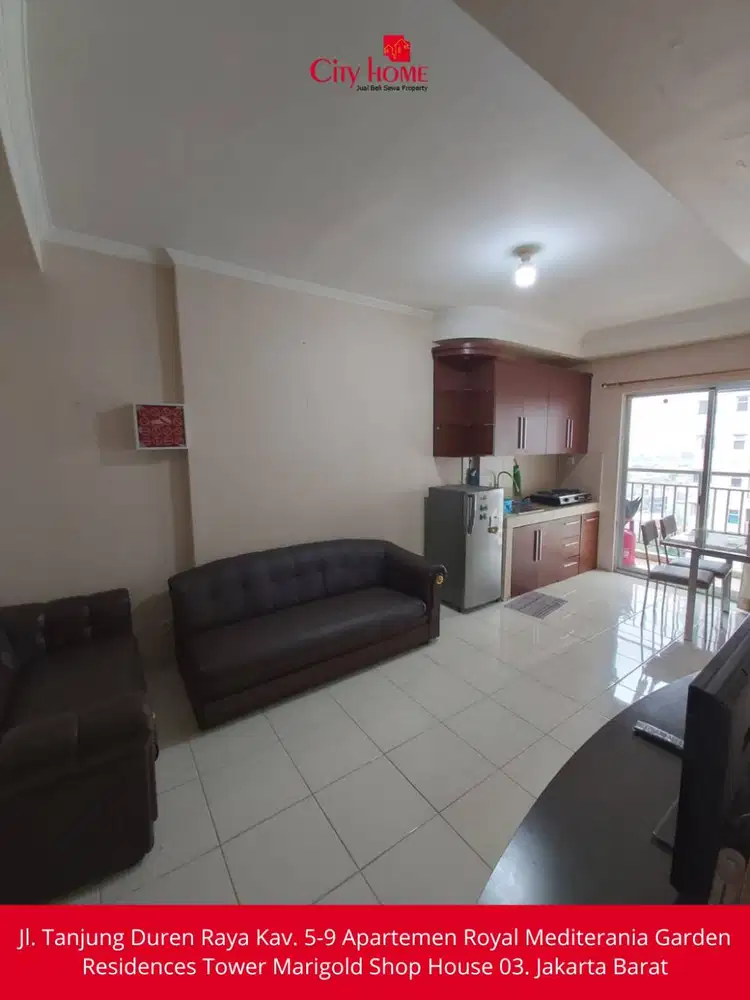 Sewa Apartemen 2 BR Furnished di Mediterania Garden Residences 2