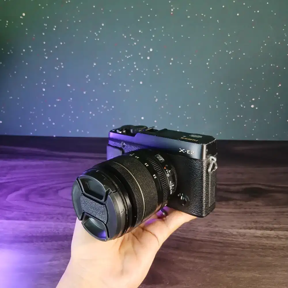 FUJIFILM X-E2 KIT XF 18-55MM BLACK GOOD CONDITON PAKET HEMAT