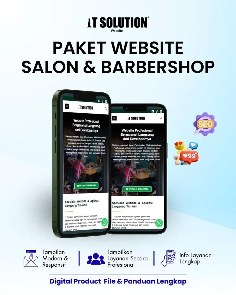Pembuatan Website Salon dan Barbershop Profesional