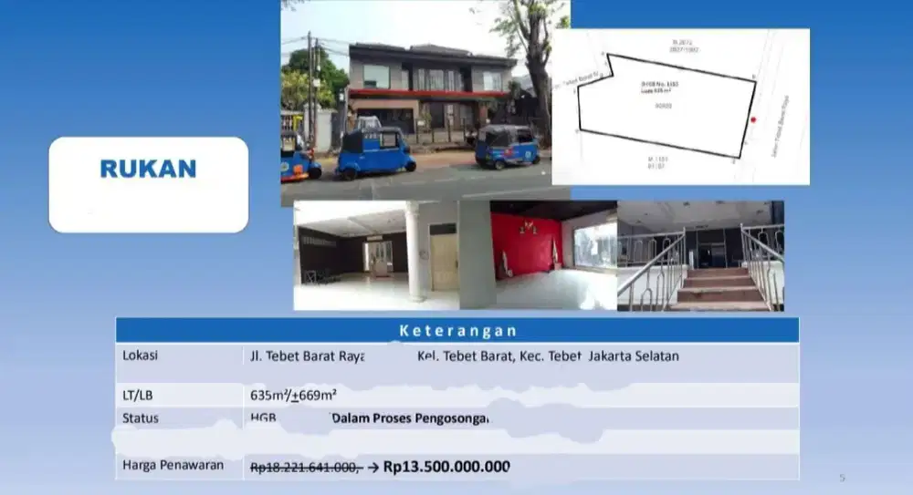 Dijual Rumah 2 Lantai Tebet Barat Raya