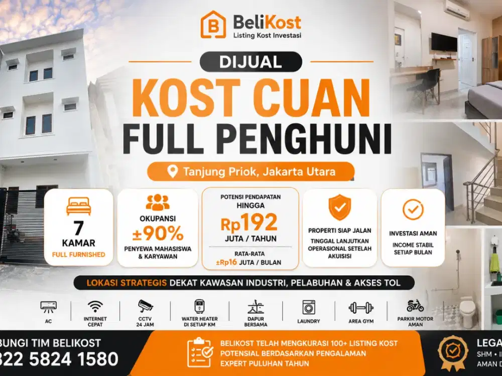 DIJUAL BISNIS KOSAN DI TANJUNG PRIOK JAKARTA UTARA
