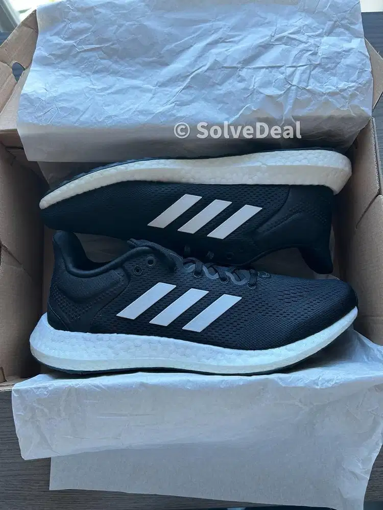 Sepatu Adidas Pureboost 21 Black White Sepatu Running Sneakers
