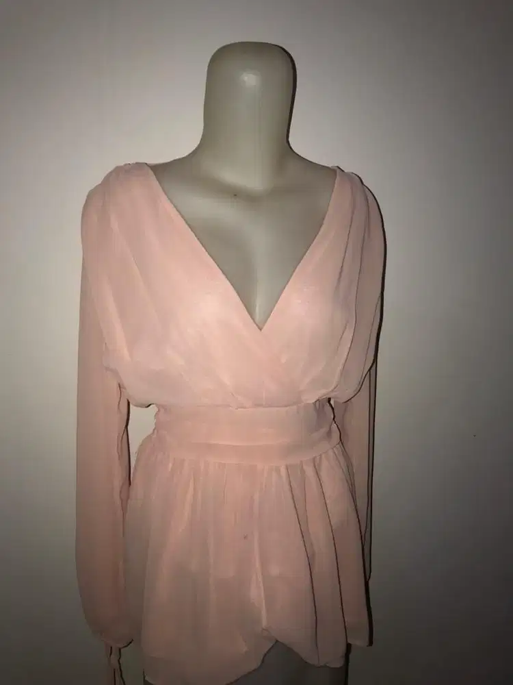Dress pink pendek