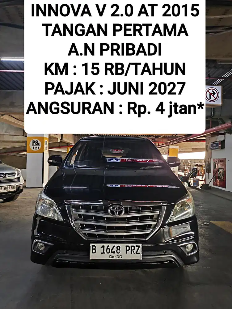 Toyota Kijang Innova V 2.0 AT 2015 Hitam Tangan Pertama