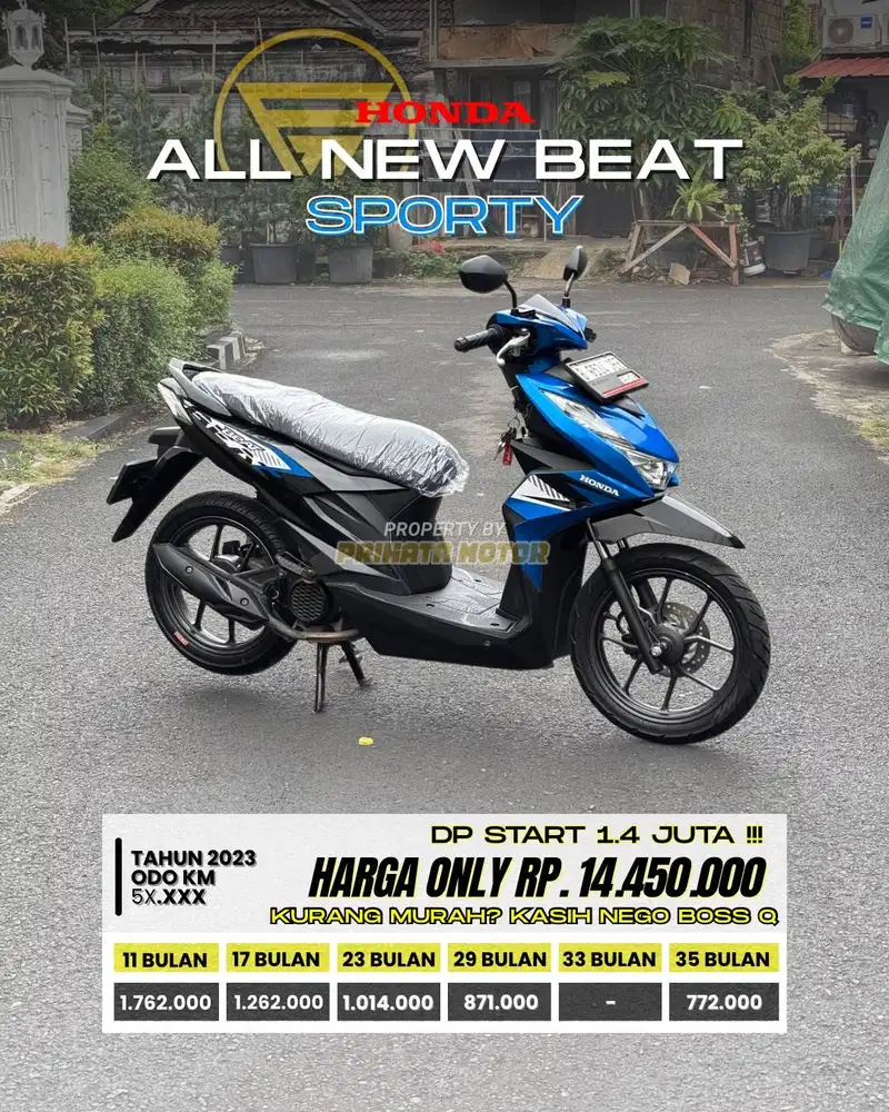 CREDIT DP MULAI 1.4 JUTAA BEAT SPORTY 2023 !!!
