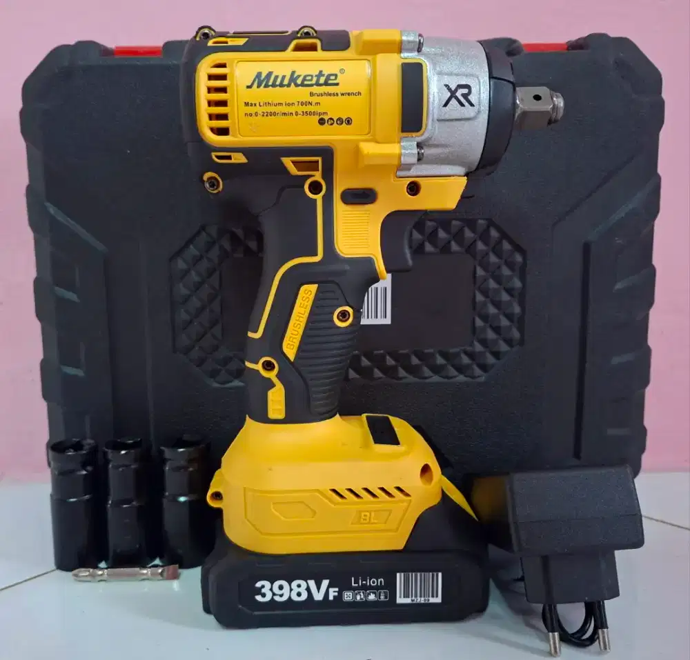 Baru mesin buka baut cordless impact wrench brushless 700 nm