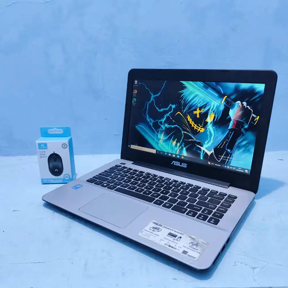 Laptop Asus Slim Core i3 Gen 4 Ram 10GB Siap pakai Win 10 Pro