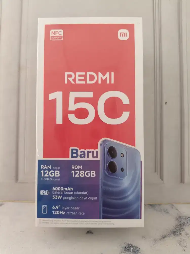 new redmi 15c 6+6/128 garansi resmi