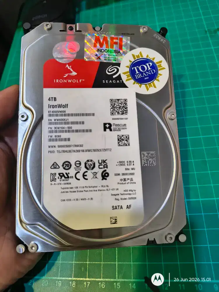HDD NAS Ironwolf 4TB