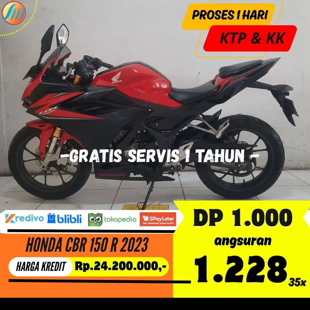 HONDA CBR 150 R 2023 KREDIT DP PROMO 1 JUTA ANGSURAN TERJANGKAU