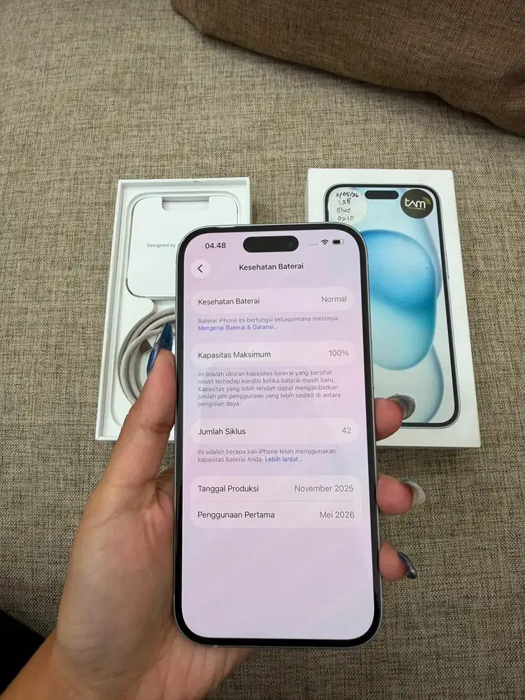Iphone 15 128 bh 100 garansi panjang
