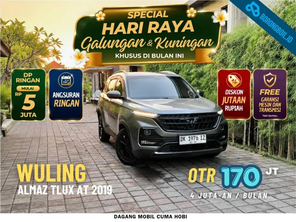 [TERMURAH] Wuling Almaz T Lux AT 2019 5 Seater Abu abu