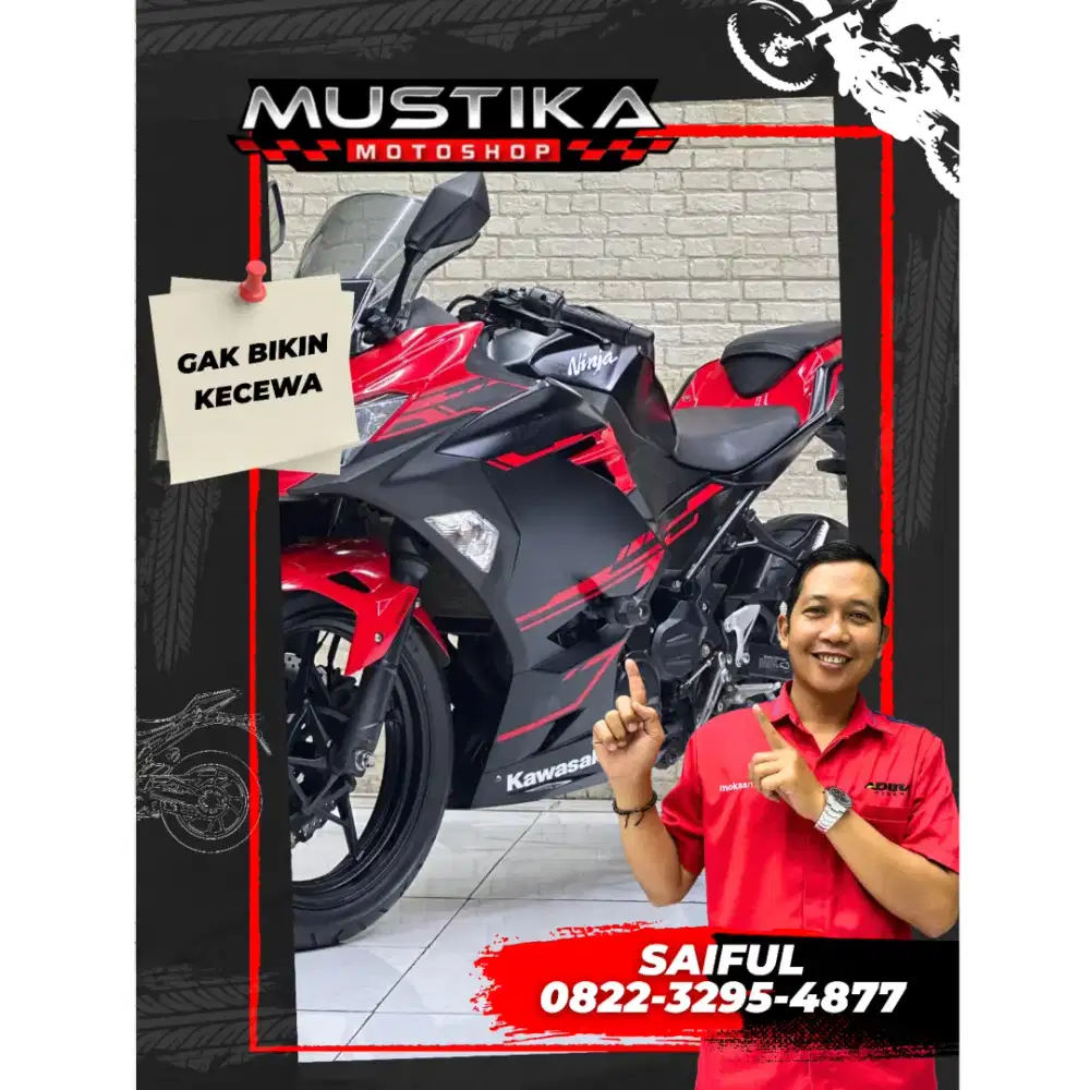 Perfect Condition!!Kawasaki Ninja 250 ABS pmk 2019 N Asli-Mustika