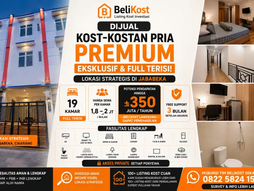 DIJUAL BISNIS KOSAN CIKARANG-JABABEKA