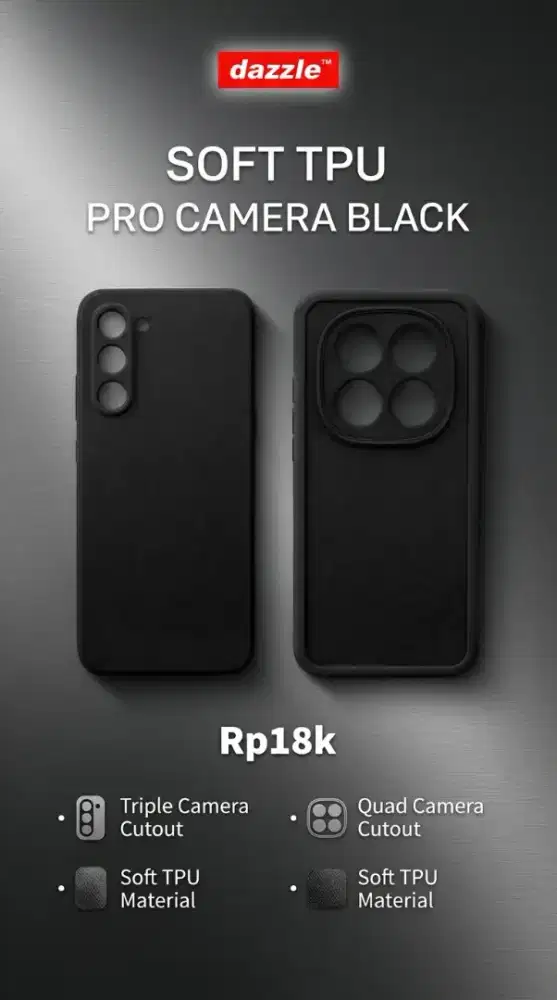 Soft TPU Camera Black