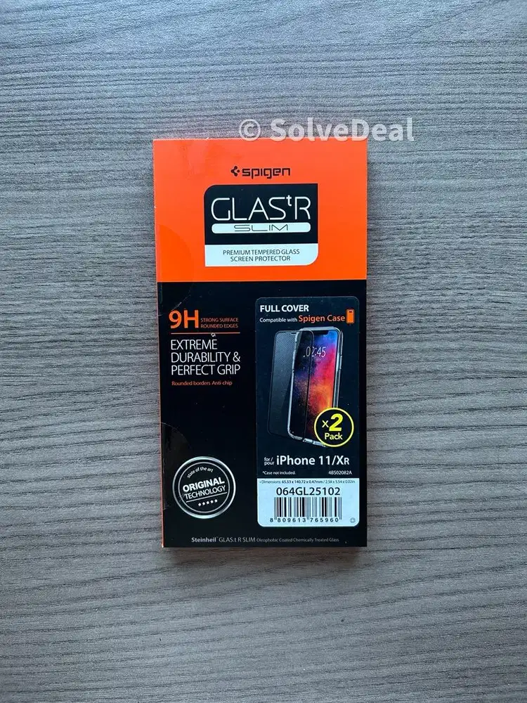 Spigen Tempered Glass Iphone XR 11 Screen Protector Pelindung Layar