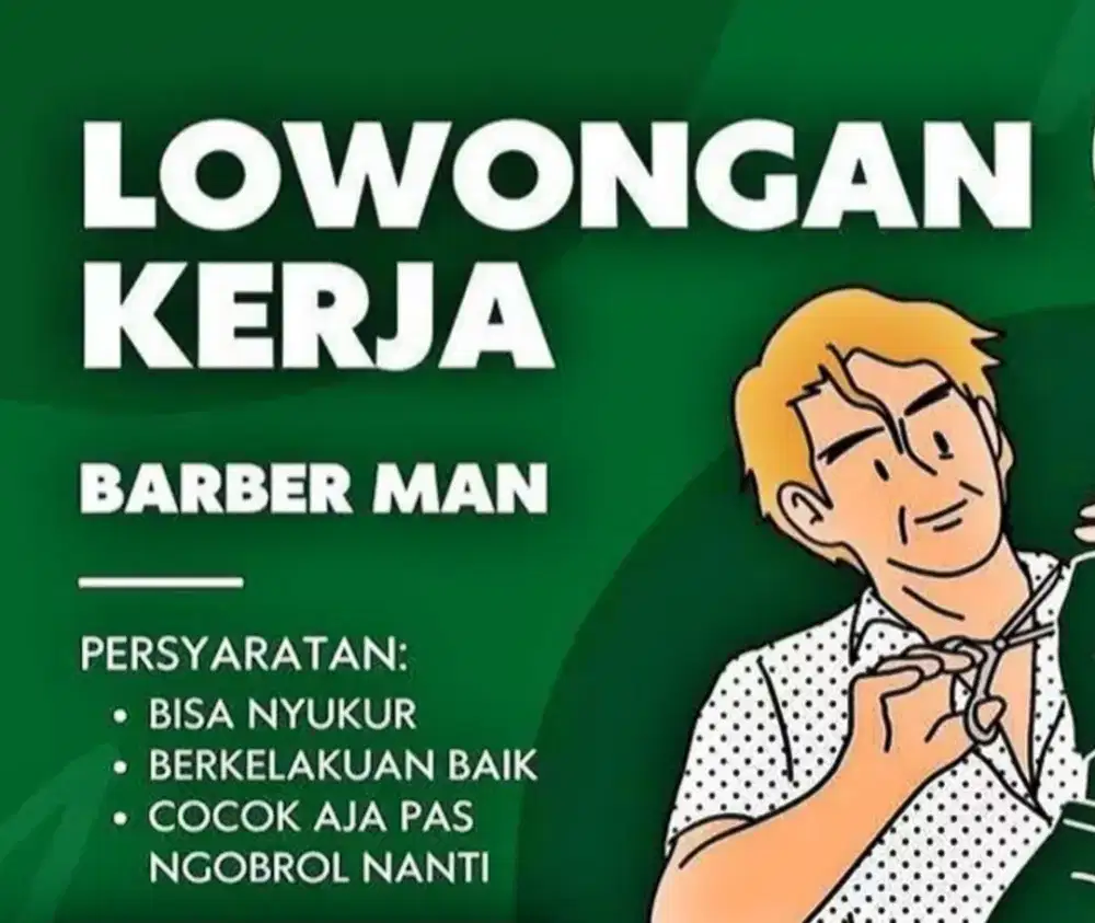 Dicari capster barbershop