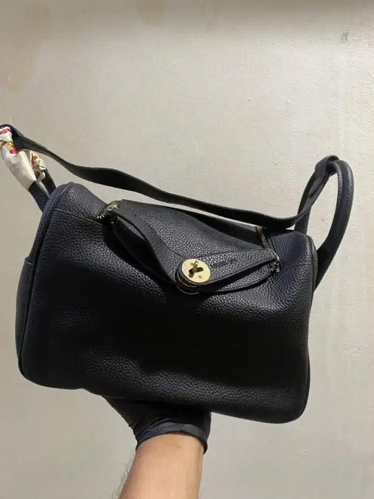 Tas wanita lindoy kremes black leather sale net price
