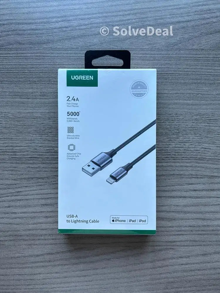 Ugreen Lightning Cable Mfi USB A Kabel Charger Iphone Ipad Ipod