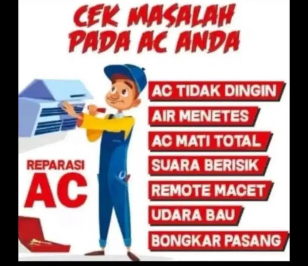 Melayani servis AC panggilan ,dan lainnya
