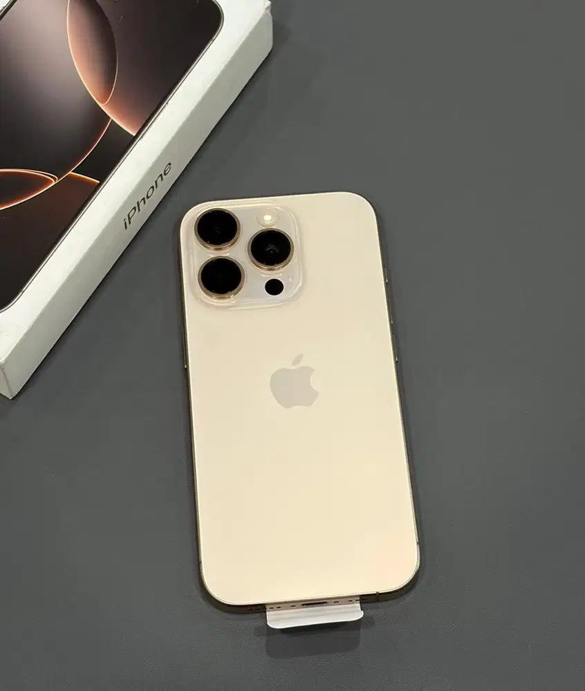 iPhone 16 Pro 128GB Dessert Titanium Resmi iBox like new