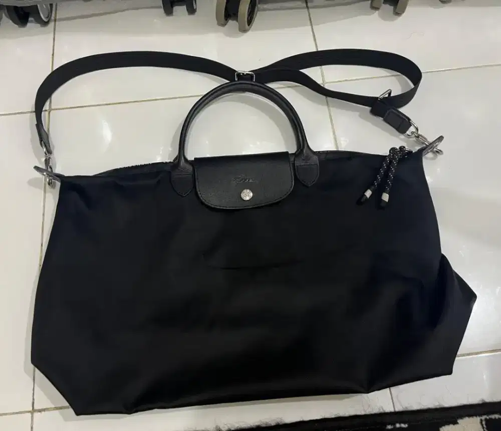 Tas Preloved Longchamp La Pliage Energy Size L Black