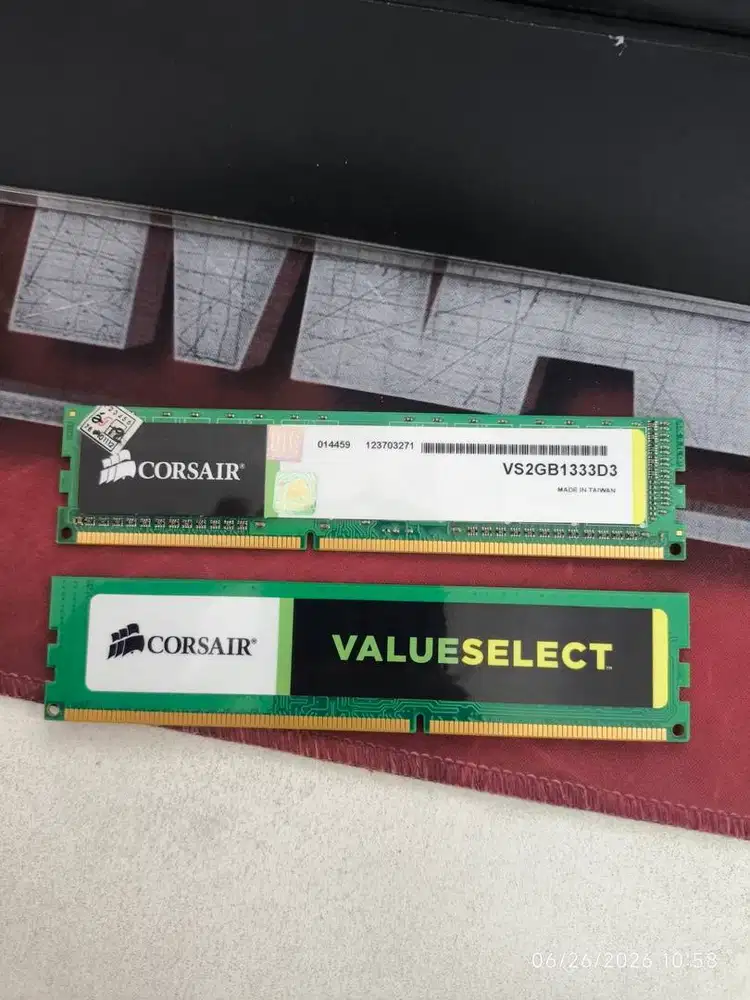 RAM PC LONGDIMM Corsair VS2GB1333D3 2GB DDR3 Bekas