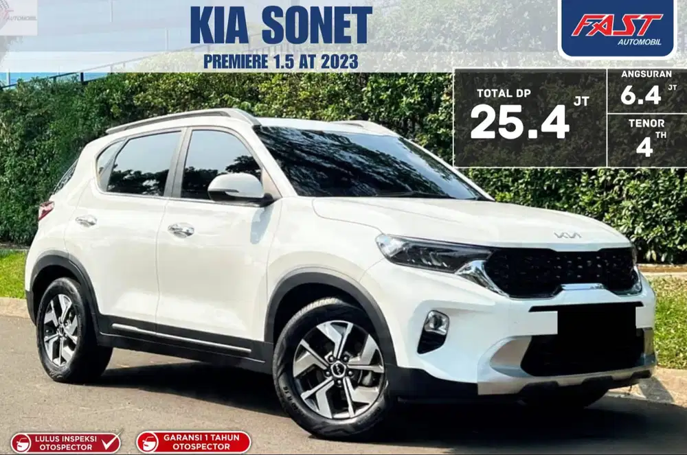KM RENDAH GARANSI 1TH PAJAK PJG KIA SONET PREMIERE 2023 1.5 AT SUNROOF