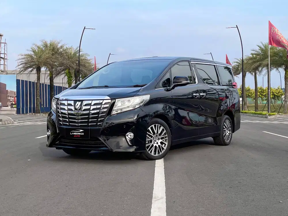 TOYOTA ALPHARD 2.5 G ATPM 2015 PILOT SEAT LOW KM!! HITAM VELLFIRE 2016