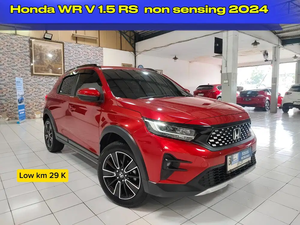 (Low KM) Honda WR V RS non sensing 1.5 Bensin AT 2024 Merah