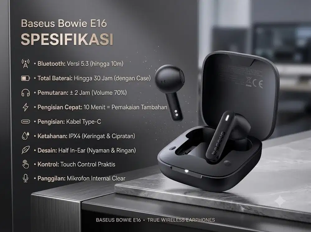 tws baseus e 16