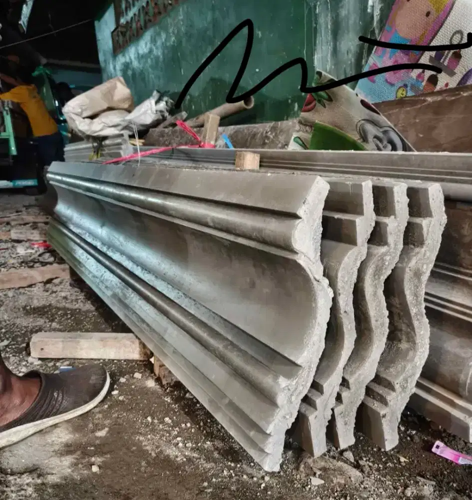 Lisplang beton profil instan