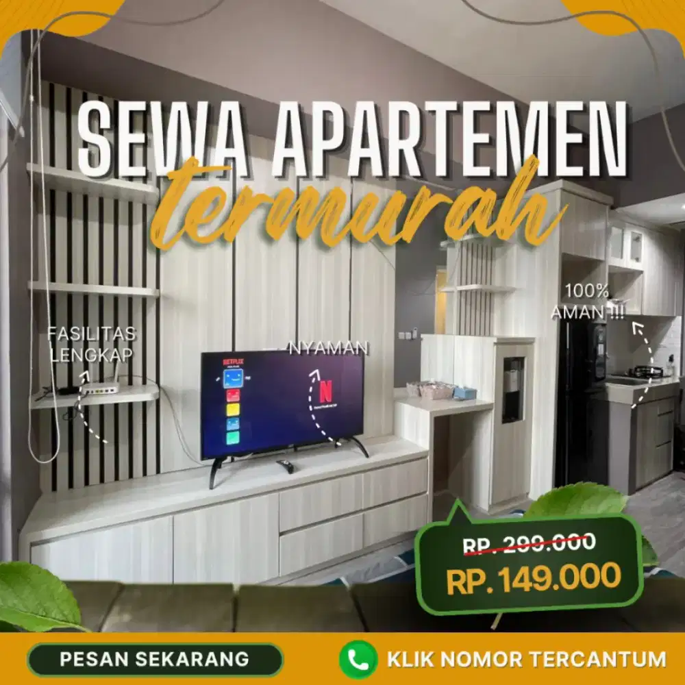 SEWA APARTEMEN HARIAN/TRANSIT BASSURA CITY JAKARTA TIMUR TERMURAH
